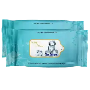 Ice Cologne Facial Wet Wipes - Pure by Oasis